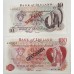 IRELAND 1979 . ONE 1 - ONE HUNDRED 100  POUNDS . SPECIMEN BANKNOTES